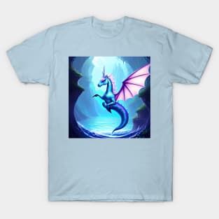 Unicorn's Odyssey - Mermaid Tail and Dragon Wings T-Shirt